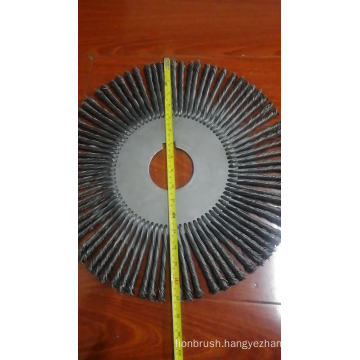 China factory  hefei  Higher Density and Longer brush life twisted knotted wire brush for cleaning welding finish